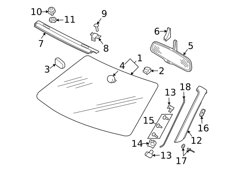 Reveal Moldings for 2005 Audi A4 Quattro #0