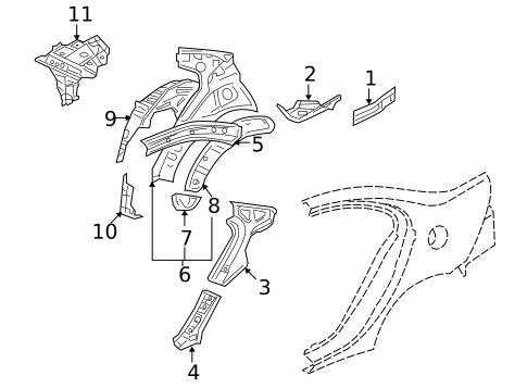 Inner Structure for 2008 Mitsubishi Lancer #0