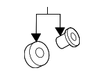 3B9998754 - Body: Wiper Motor Bushing Kit for Volkswagen Image