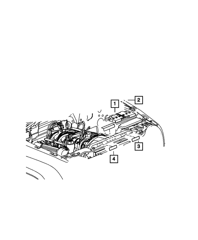 56041047 - Labels: Battery Jump Start Label for Mopar Image
