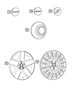 5QW99MALAA - Wheels: Wheel Center Cap for Mopar Image