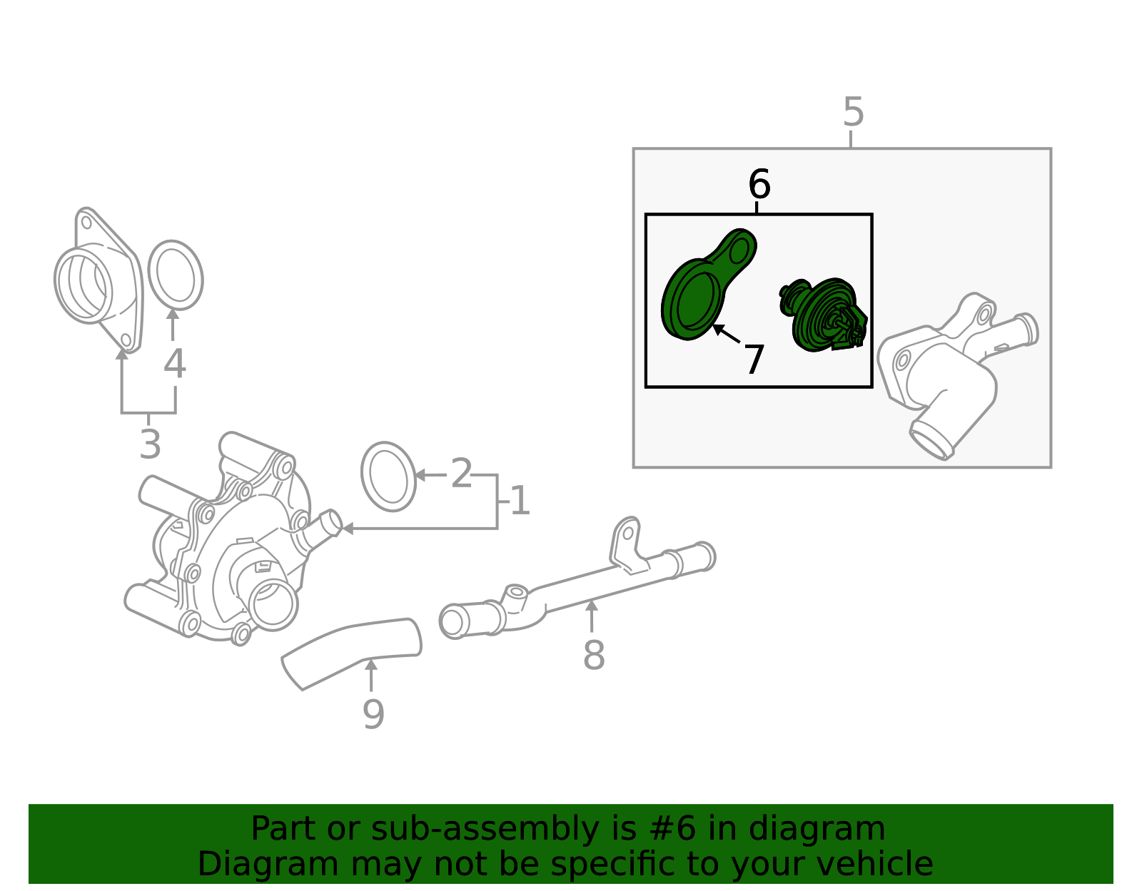 MOCA AUTOPARTS Coolant Thermostat Housing Assembly for 2002-2008 Mini Cooper