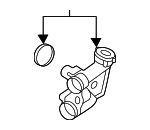 17228678822 - Cooling System: Thermostat for BMW Image