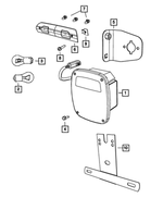 55055270 - Electrical: Tail Stop Backup Lamp, Right for Dodge: Ram 1500, Ram 2500, Ram 3500 | Ram: 1500, 2500, 3500 Image