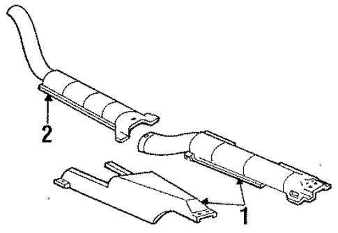 Exhaust Components for 1986 Ford Escort #0