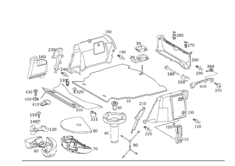 Luggage Compartment Covering for 2003 Mercedes-Benz C230 #0