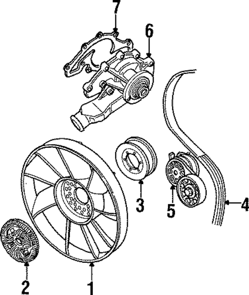 Belts & Pulleys for 1997 Land Rover Defender 90 #0