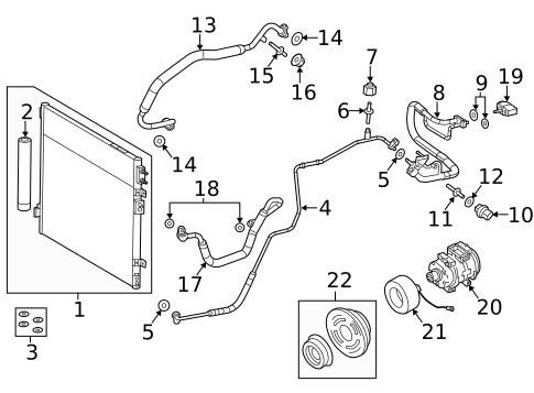 Condenser, Compressor & Lines for 2014 Dodge Challenger #0
