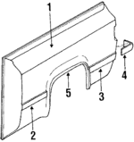 15619919 - Body: Panel for Chevrolet: Blazer, K5 Blazer | GMC: Jimmy Image