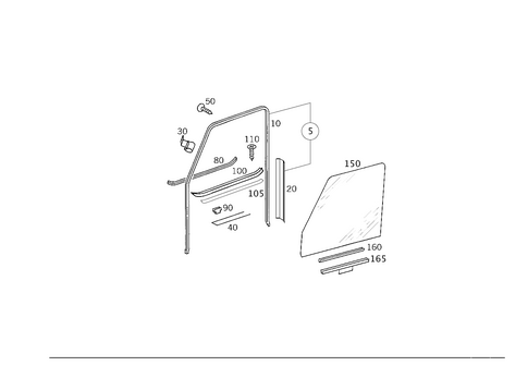 Front Door Windows for 2013 Mercedes-Benz G550 #0