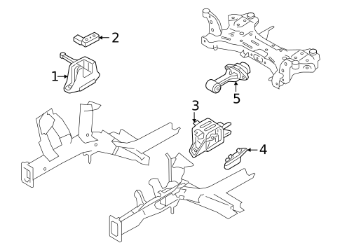 Engine & Trans Mounting for 2025 Kia K4 #0