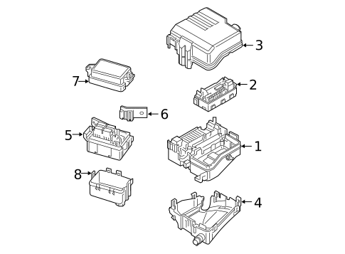 Fuse & Relay for 2022 Hyundai Santa Fe #0