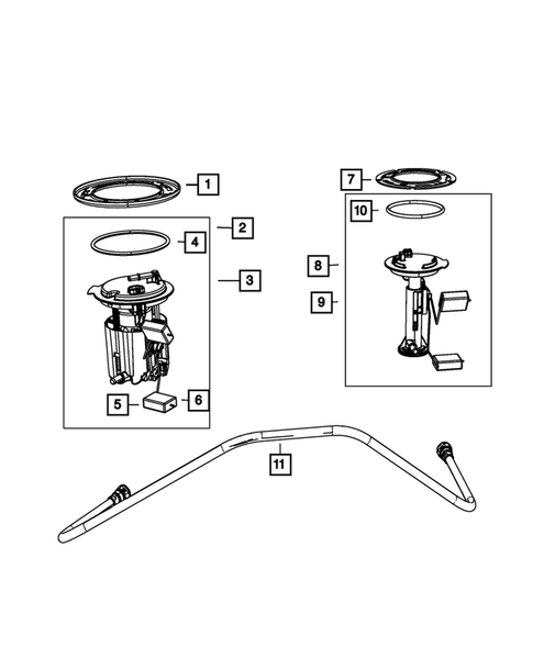 Fuel Pump and Sending Unit for 2013 Jeep Compass #0