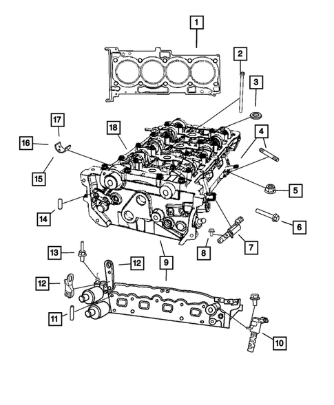 Cylinder Head for 2007 Chrysler Sebring #0