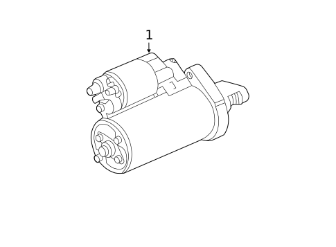 Starter & Related Components for 2011 Mercedes-Benz SL550 #0