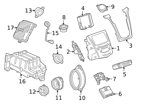 Sound System for 2015 Cadillac Escalade ESV #0