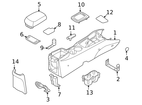 Center Console for 2007 Kia Optima #0