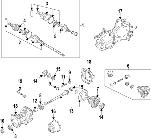 Axle Shafts & Joints for 2022 INFINITI QX55 #0