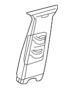 C2S35420SEL - Body: Upper Center Pillar Trim for Jaguar Image