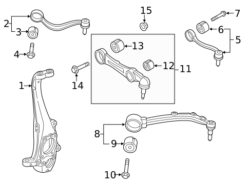 Suspension Components for 2015 Hyundai Genesis #1