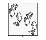 58302J6A00 - : Brake Pads Rear for Genesis: G90 Image