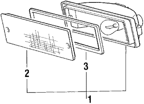 Park Lamps for 1995 Mitsubishi Mighty Max #0