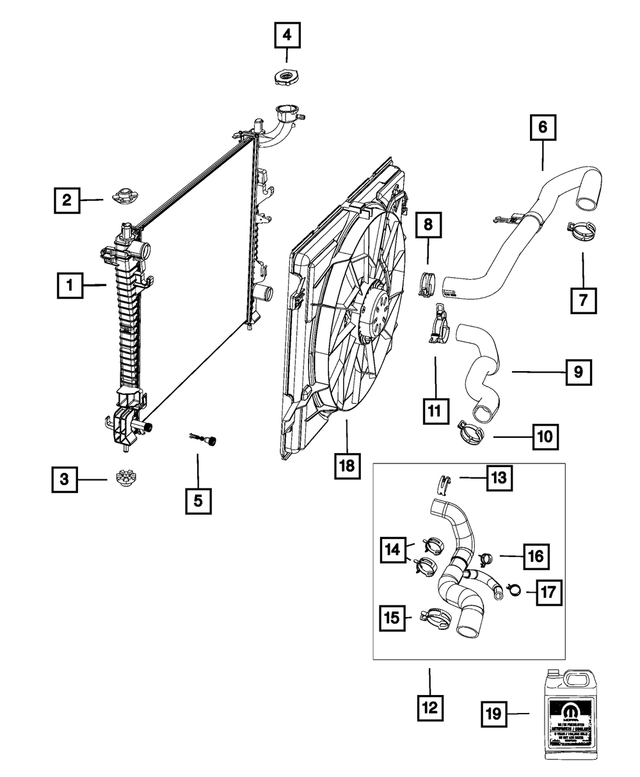 68153921AA - Cooling: Coolant Antifreeze for Mopar Image
