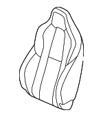81121T38A01ZA - Body: Seat Back Cover for Honda Image