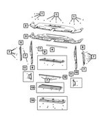 68443576AA - : Radiator Lower Seal for Mopar Image