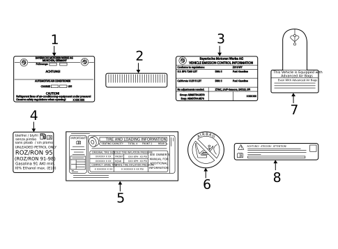 Labels for 2024 BMW 740i #10