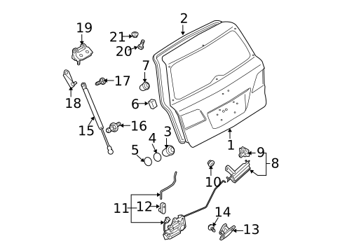 Liftgate for 2005 Mazda 6 #1