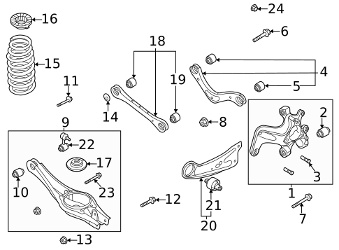 Rear Suspension for 2022 Kia Niro EV #0