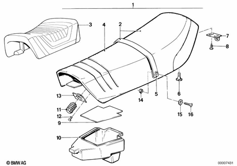 Bench Seat for 1984 BMW-Motorrad R 80 ST #0