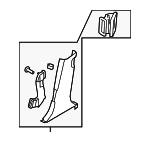 858353T000BNH - Body: Lower Center Pillar Trim for Kia: K900 Image