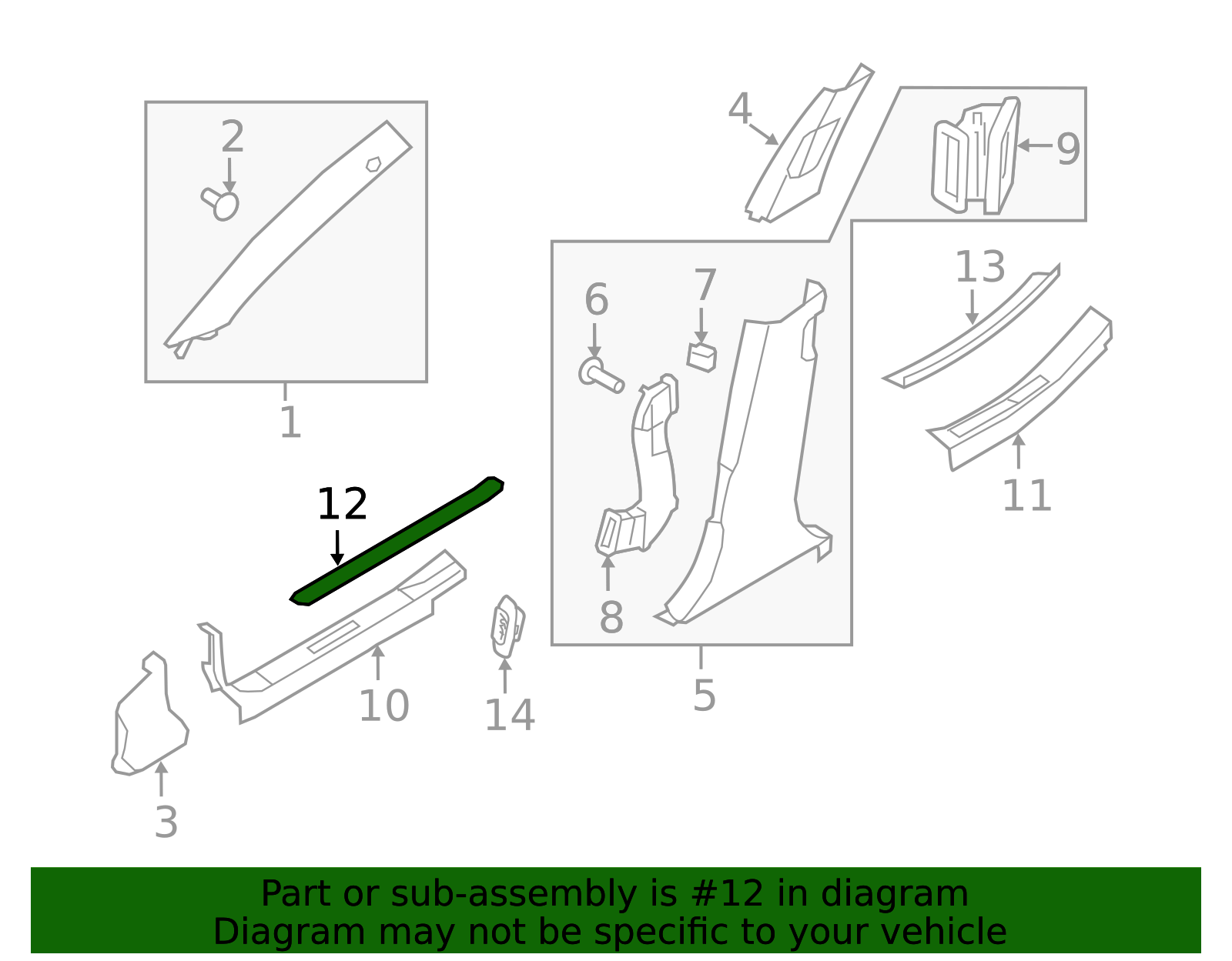 85873-3T000BNH - Scuff Plate 2015-2017 Kia K900 | Kia.Parts Store