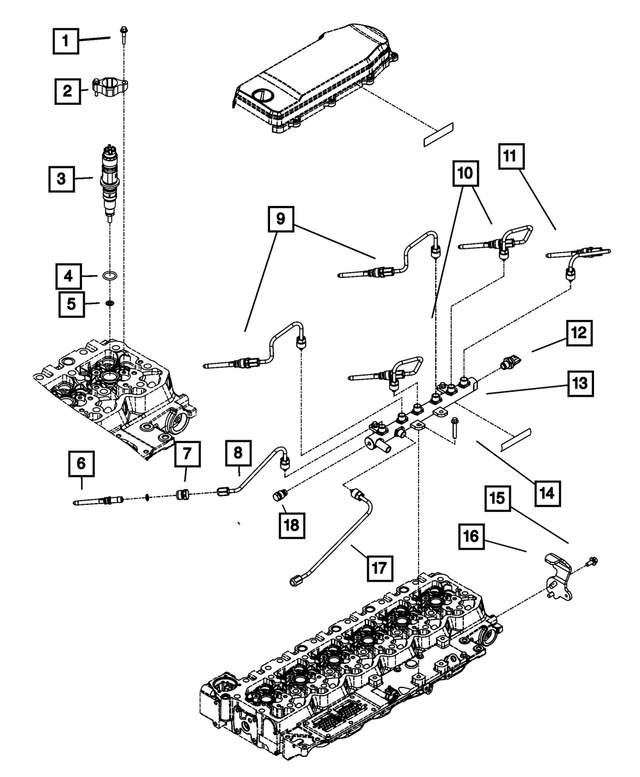R8310747AA - Fuel: Fuel Injector, Remanufactured for Mopar Image