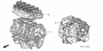 10002RNAA50 - Engine: GENERAL ASSY., CYLINDER BLOCK (DOT) for Honda Image