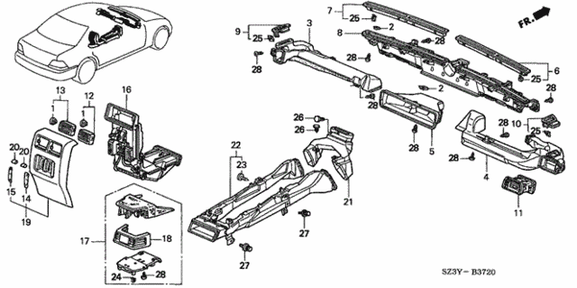 Duct for 2004 Acura RL #0