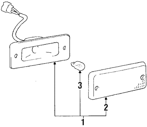 Side Marker Lamps for 1990 Dodge Colt #0