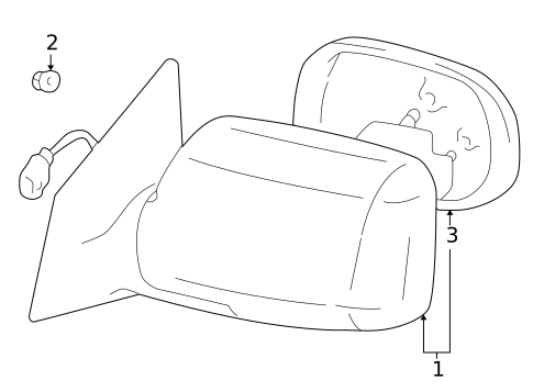 Outside Mirrors for 2001 Toyota Echo #0
