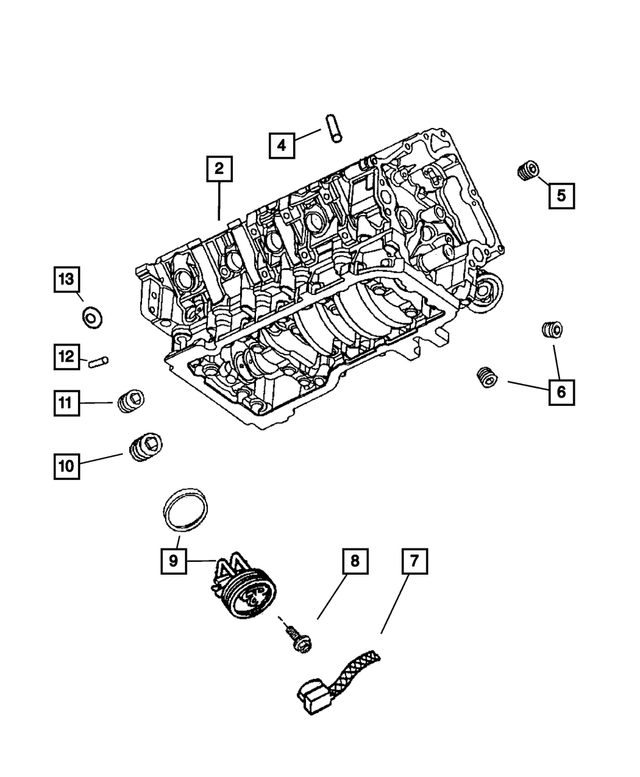 6501373 - Engine 5.7L Eight Cylinder [EZB]: Hex Head Screw And Washer, Mounting for Mopar Image