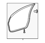 6786130280 - Body: Surround Weather-strip for Lexus: GS300, GS350, GS430, GS450h, GS460 Image