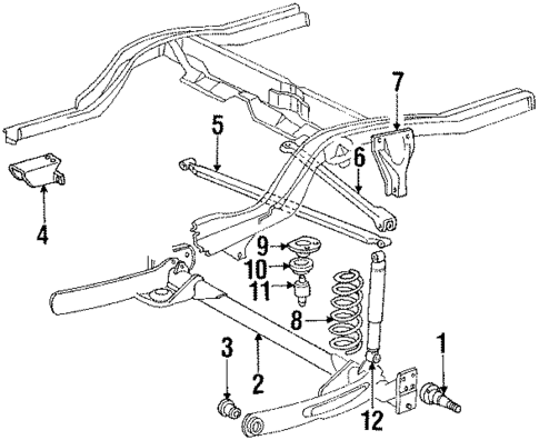 Rear Suspension for 1993 Chrysler LeBaron #0