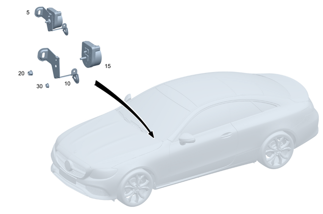 827164 - Electrical System: Nut for Mercedes-Benz Image image