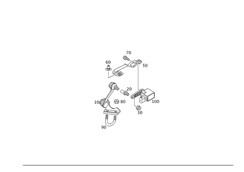 Regulation of Dynamic Headlamp Range Control, Front for 2001 Mercedes-Benz C320 #0