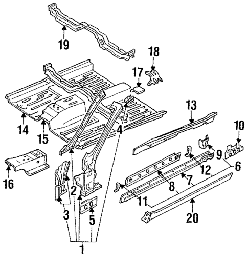 Exterior Trim - Pillars for 1992 Nissan NX #0