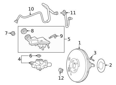 Master Cylinder - Components On Dash Panel for 2021 Mercedes-Benz CLA45 AMG #0