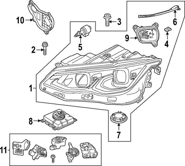 5H0941113D - : Composite Assembly for Volkswagen: GTI Image