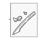 7210A193HA - : Windshield Pillar Trim for Mitsubishi Image