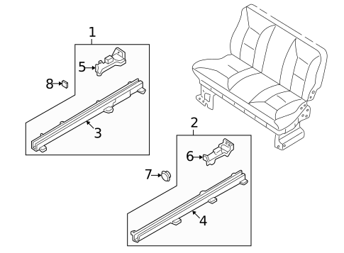 Tracks & Components for 2002 Nissan Quest #2